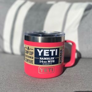 Yeti Rambler Mug 14 Oz Bimini Pink